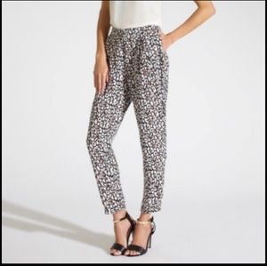 Kardashian Kollection 💜 Leopard Animal Print Dress Pants Trousers Stretch Large